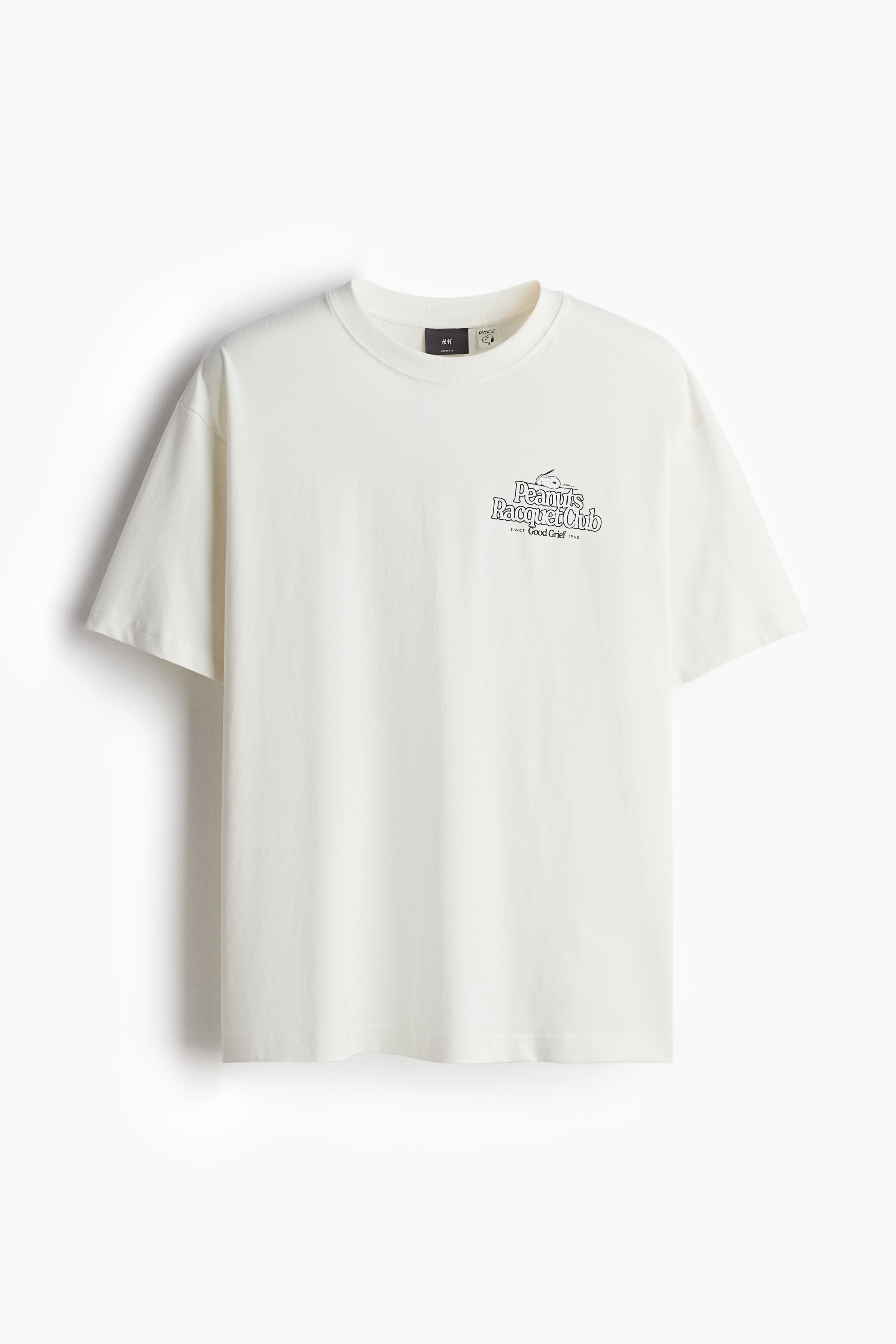 Men's White/Snoopy Loose Fit T-shirt | H&M CA