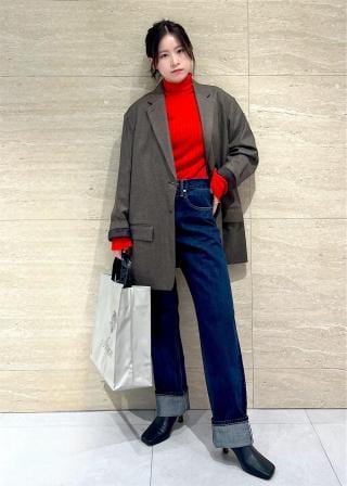 J'aDoRe・店舗限定】【BOWTE】SEA ISLAND COTTON DENIM 5POCKET PANTS