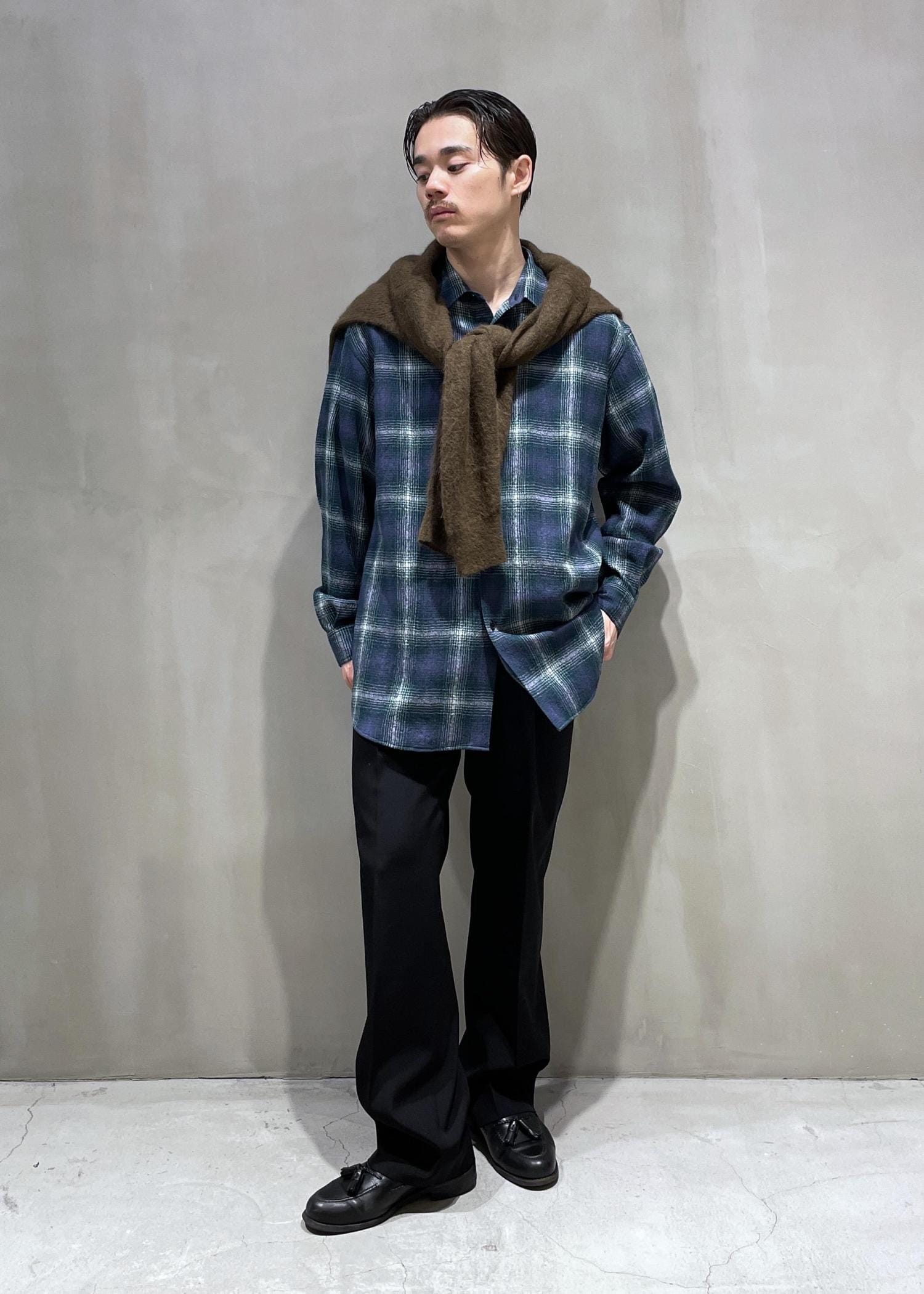 AURALEE〜AIRY WOOL CHECK SHIRT〜 / ヨウ / ADAM ET ROPÉ FEMME ｜J