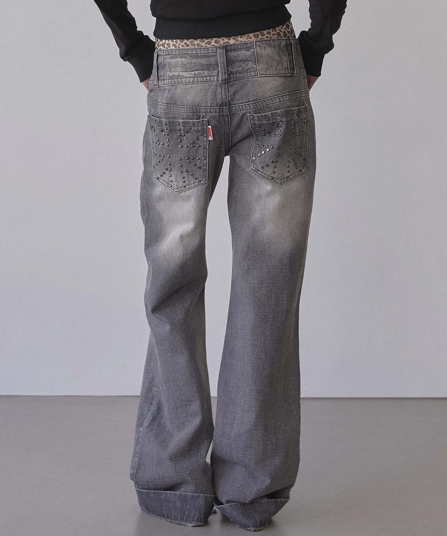 MUSINSA | SCULPTOR Union Jack Engineered Denim Washed Gray