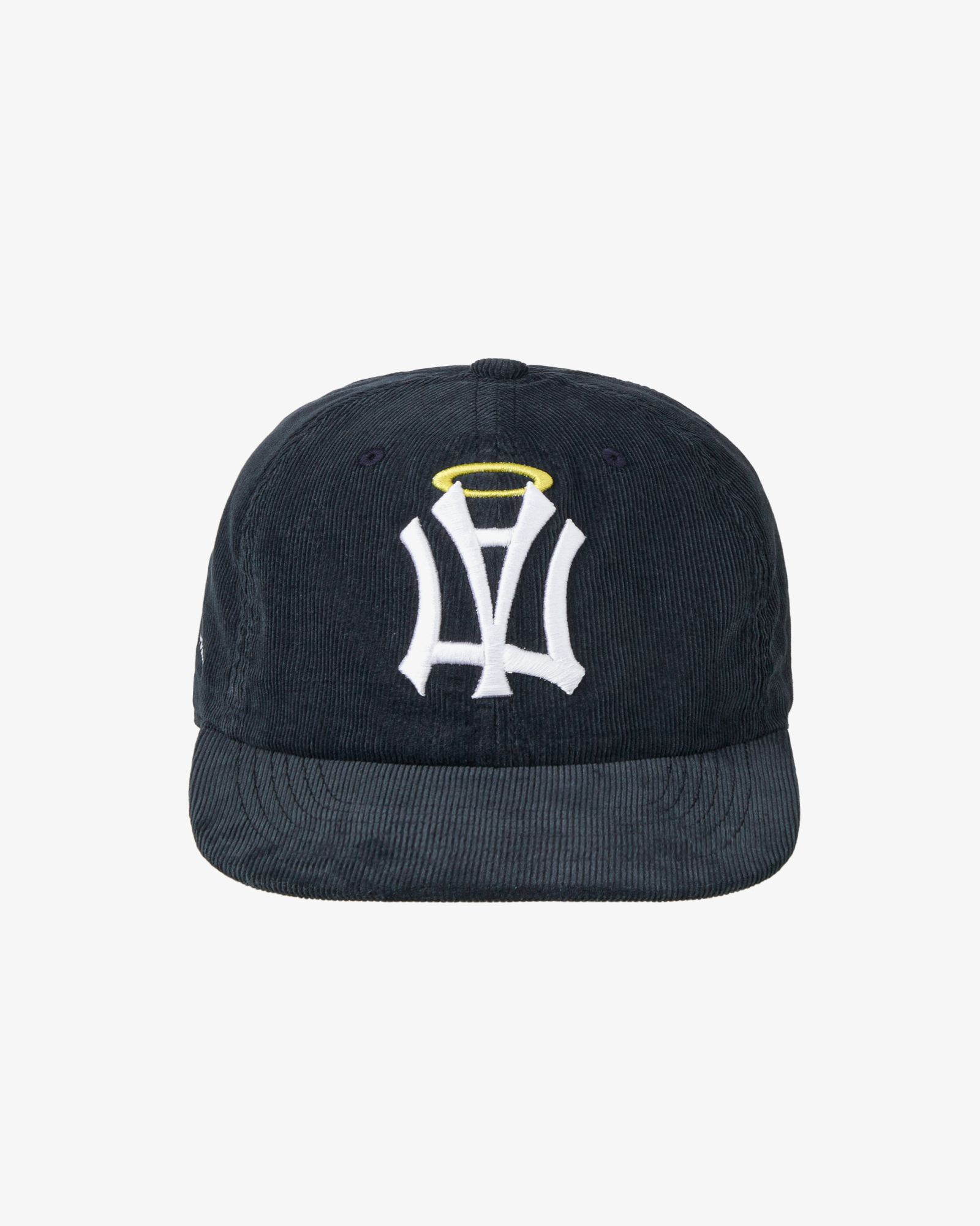 MUSINSA | AEAE AE SYMBOL CORDUROY ANGEL WING CAP [NAVY]