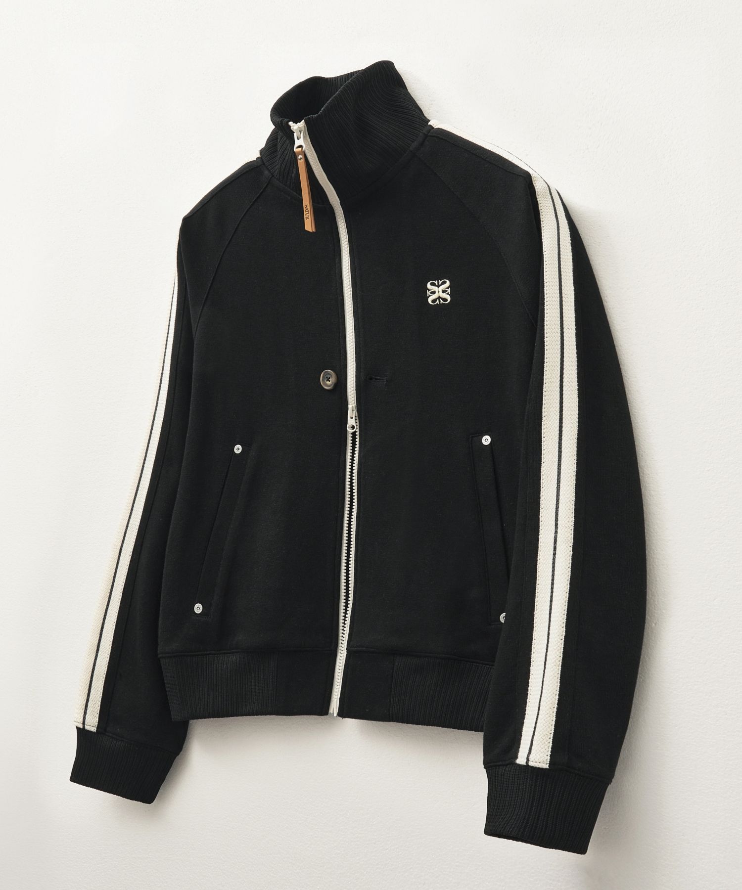 MUSINSA | SATUR Lawton All Day Track Zip Up Jacket Caviar Black