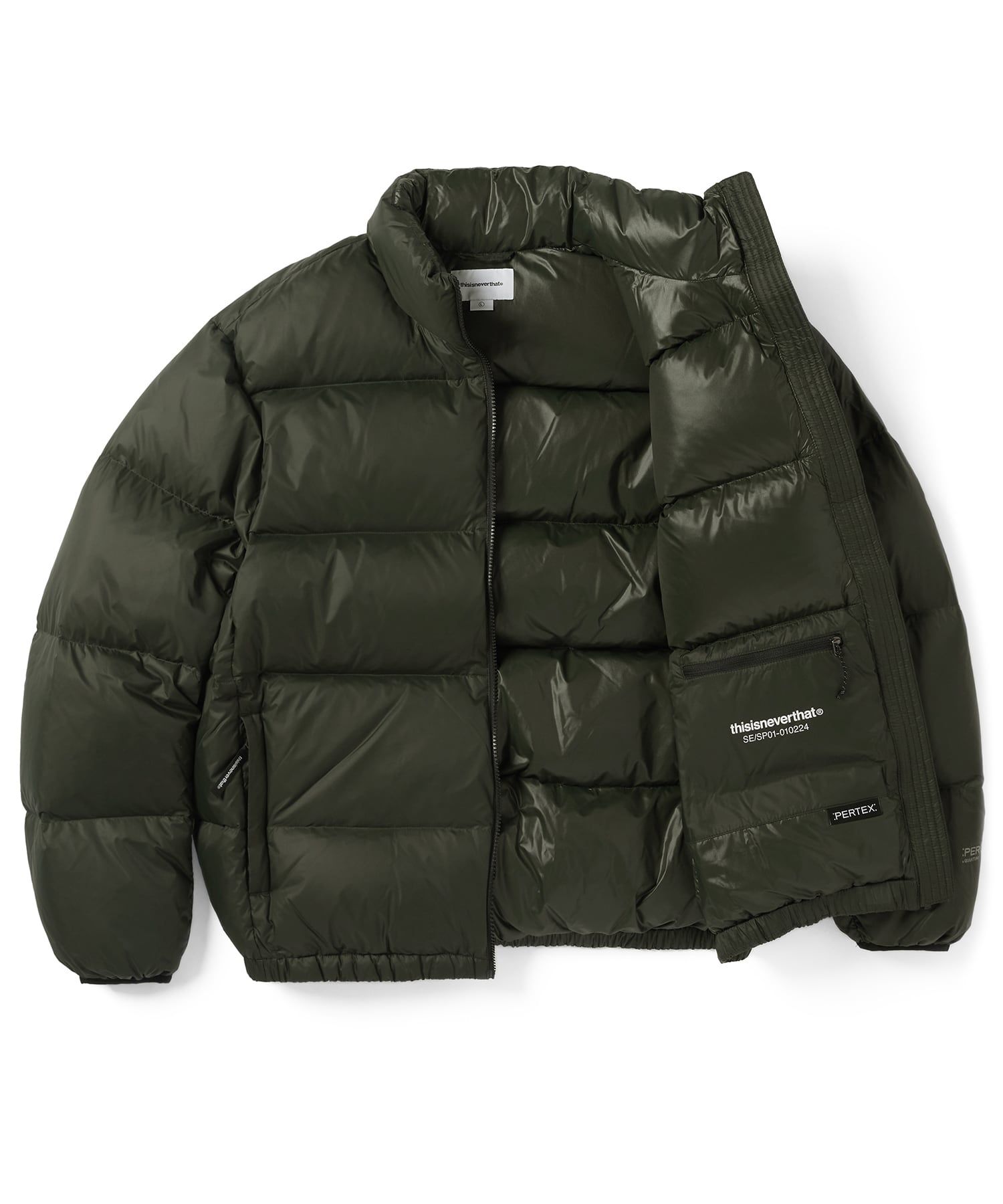 MUSINSA公式 | thisisneverthat PERTEX® T ダウンジャケット グリーン