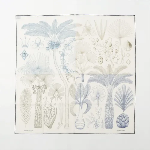 エルメス カレ90 INDEX PALMARUM ヤシの目録 カシミヤ スカーフ