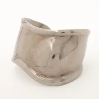 ティファニー ボーンカフ ルテニウム バングル シルバー ABランクの