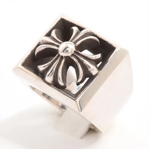 クロムハーツ CHプラス レターブロックリング 925 リング Aランクの