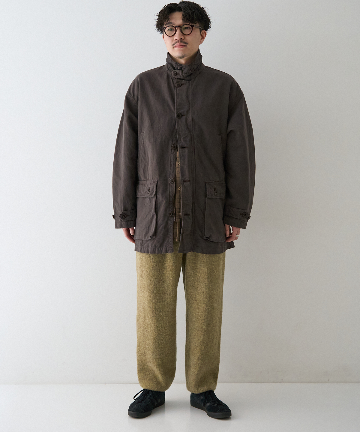 コットンリネンオックス 超撥水 ハンティングジャケット｜nest Robe