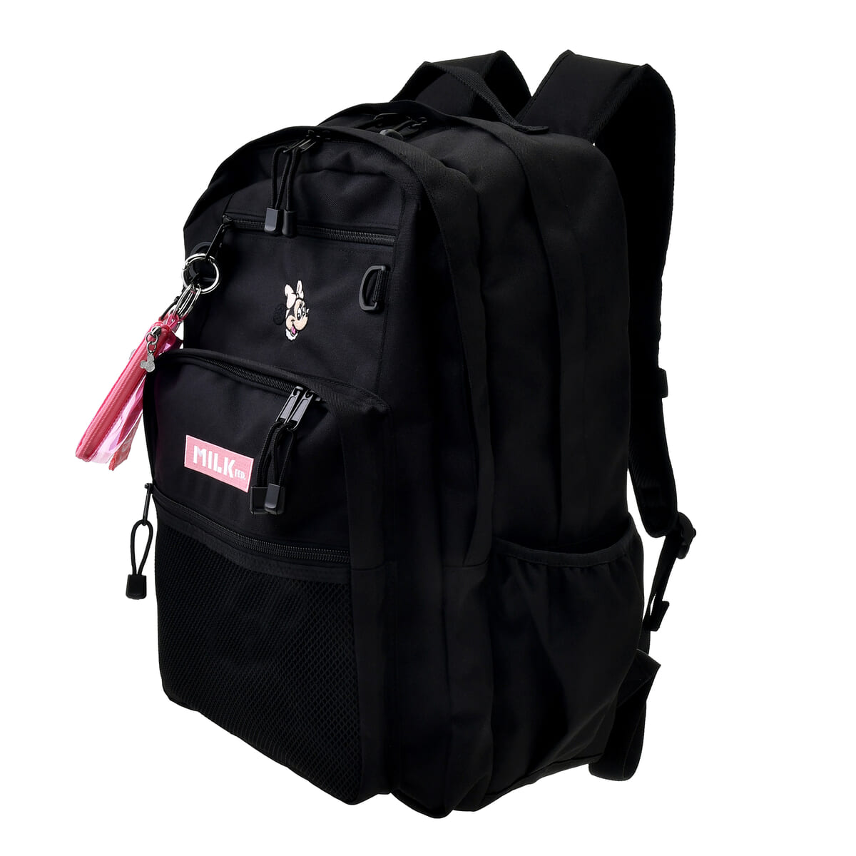 MILKFED.との共同企画グッズや透明ポケット付きバックパック