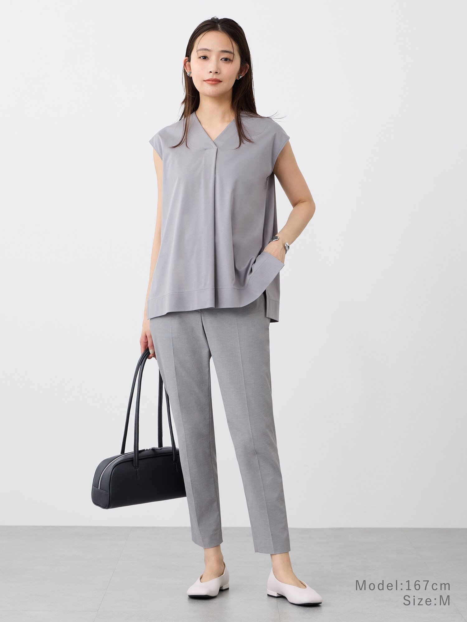 PLST(プラステ)公式 | スティックパンツ（リネンブレンド）