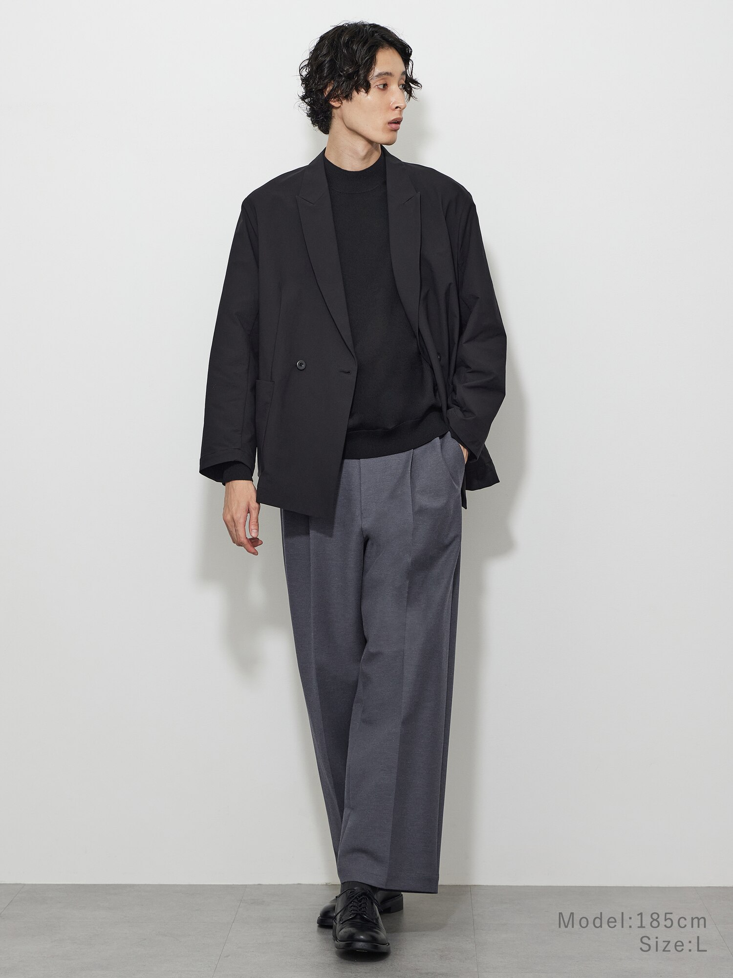 PLST(プラステ)公式 | コットンブレンドワイドパンツ