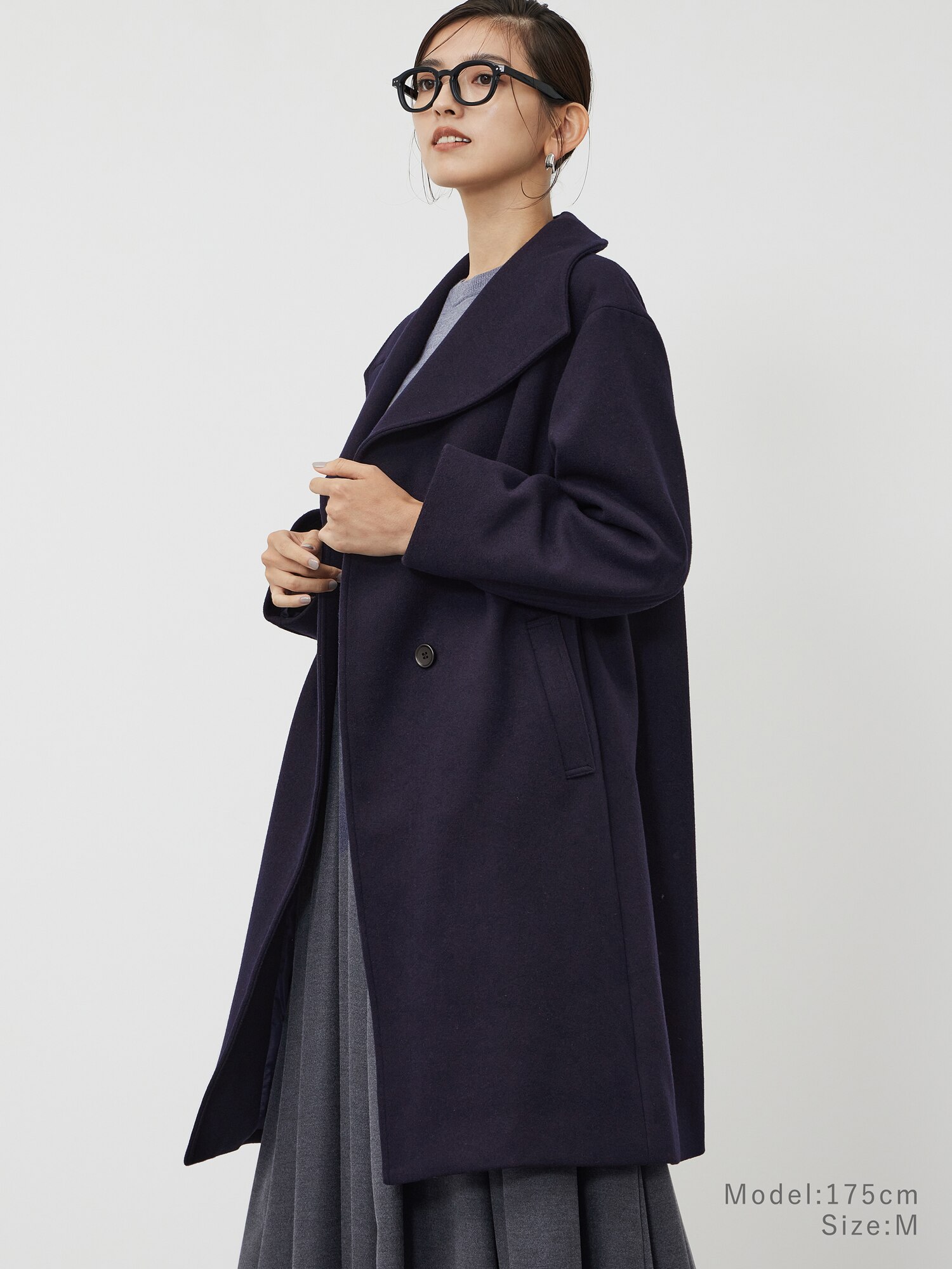 PLST(プラステ)公式 | ウールモッサ2WAYスタンドカラーコート