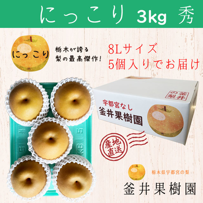 釜井果樹園｜【にっこり6kg】贈答用梨（秀）｜栃木宇都宮の梨 | 釜井果樹園