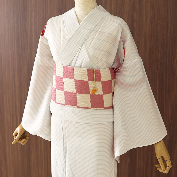 楽天市場】＼WeekendSale開催中!／[ 洗える 浴衣 ] 絵羽金魚（ベージュ