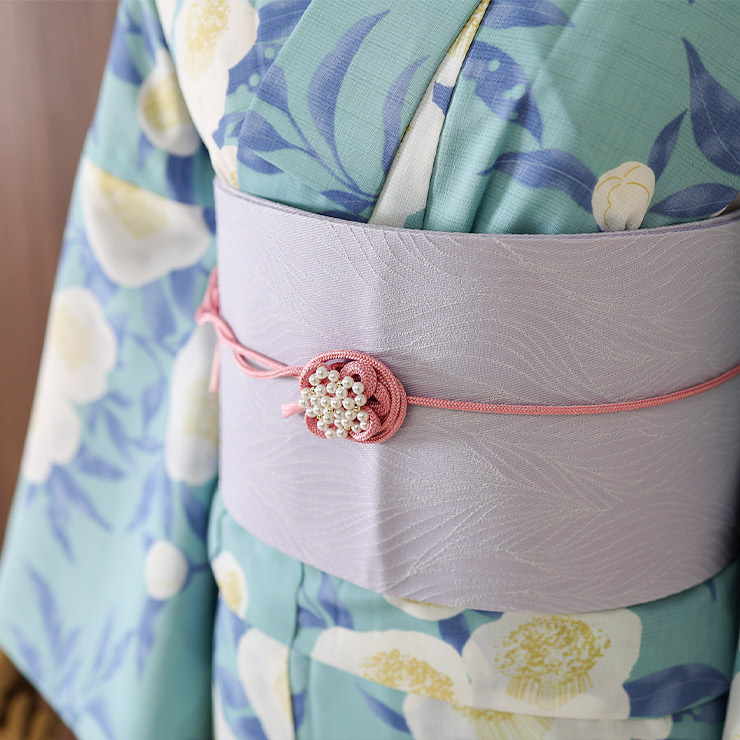 楽天市場】＼WeekendSale開催中!／[撫松庵] 半幅帯 細帯 リーフ (105