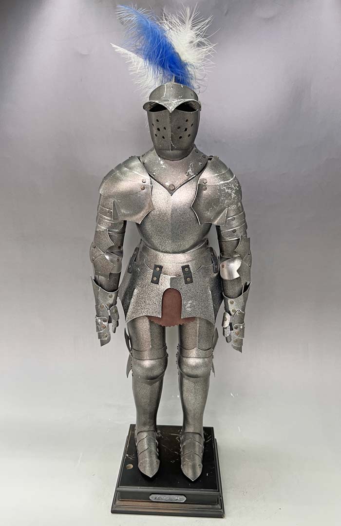 イタリア製プレートアーマーオブジェ 「西洋甲冑」 高さ59cm 倉庫保管