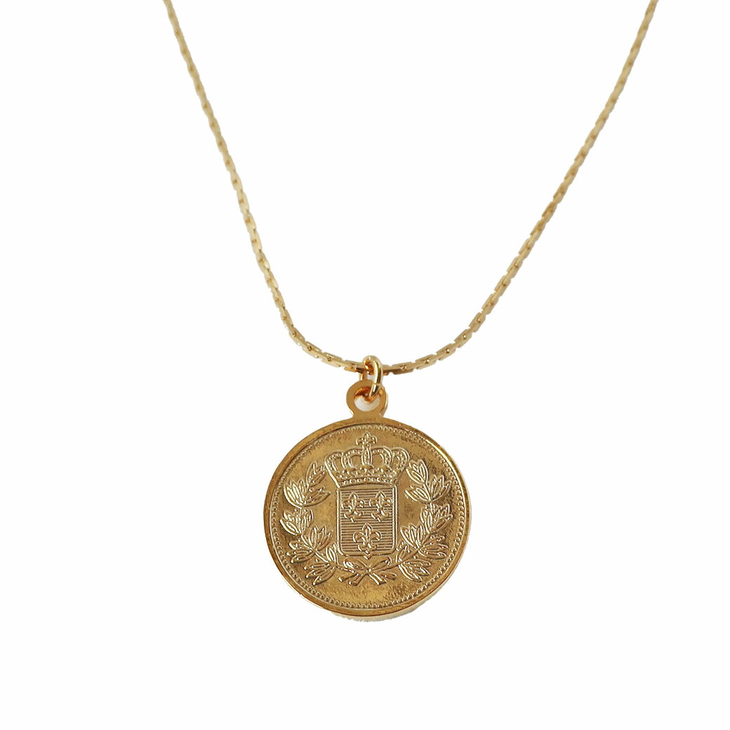 楽天市場】【25%OFFクーポン対象！】ネックレス 日本製 K18GP コイン