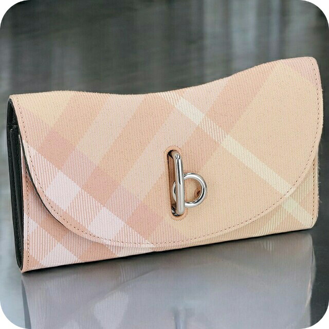 バーバリー 長財布 レディース ブランド BURBERRY チェック 8081787