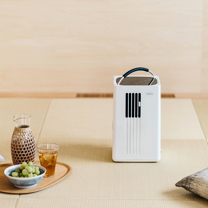 楽天市場】siroca シロカ 除湿機能付きポータブルクーラー ホワイト