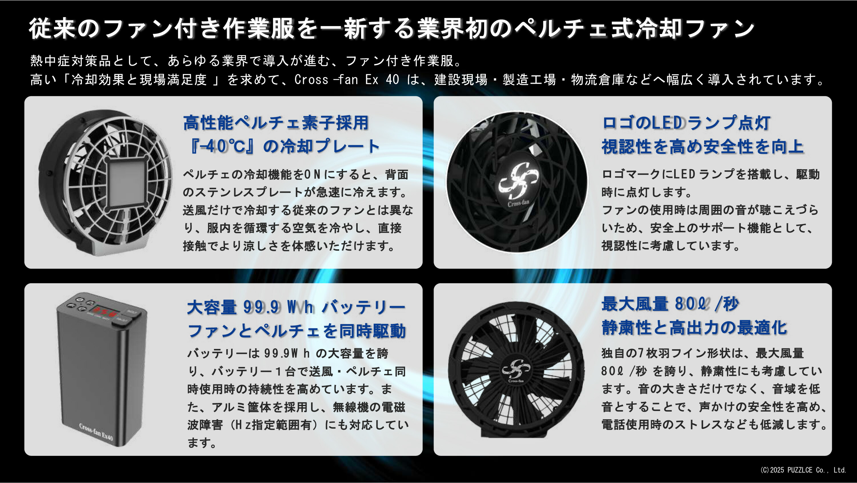 楽天市場】（バートルにも合います）クロスファン EX40 SKT-CS40 空調