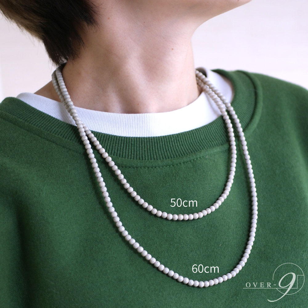 楽天市場】OVER-9 北投石 着脱容易 ゴム ネックレス【4mm 首周り約50cm