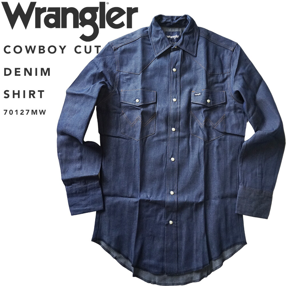楽天市場】WRANGLER ラングラー デニムシャツ ウエスタンシャツ