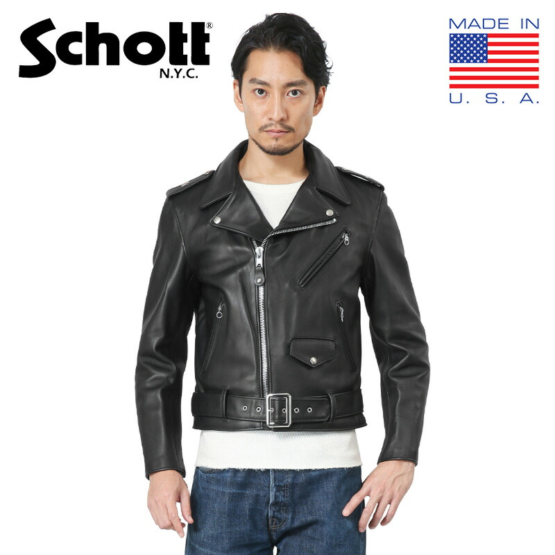 楽天市場】Schott ショット 7009 641XX 60s シングルレザーライダース