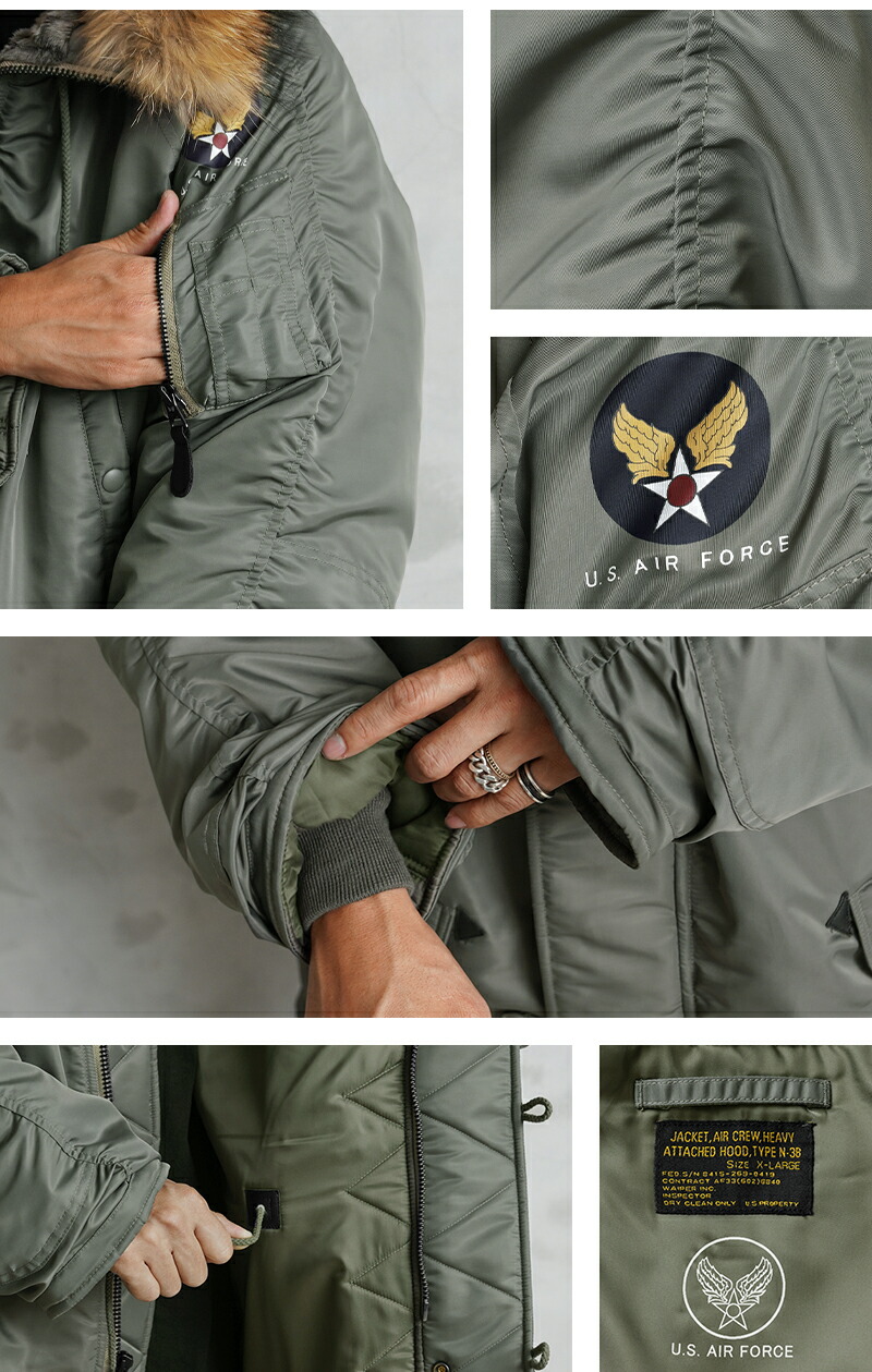 楽天市場】【今だけクーポンで10%OFF!!】WAIPER.inc 米軍 初期型 N-3B