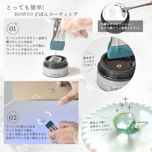 楽天市場】レジン コーティング液 シャイニーヴェール 詰め替え用 大