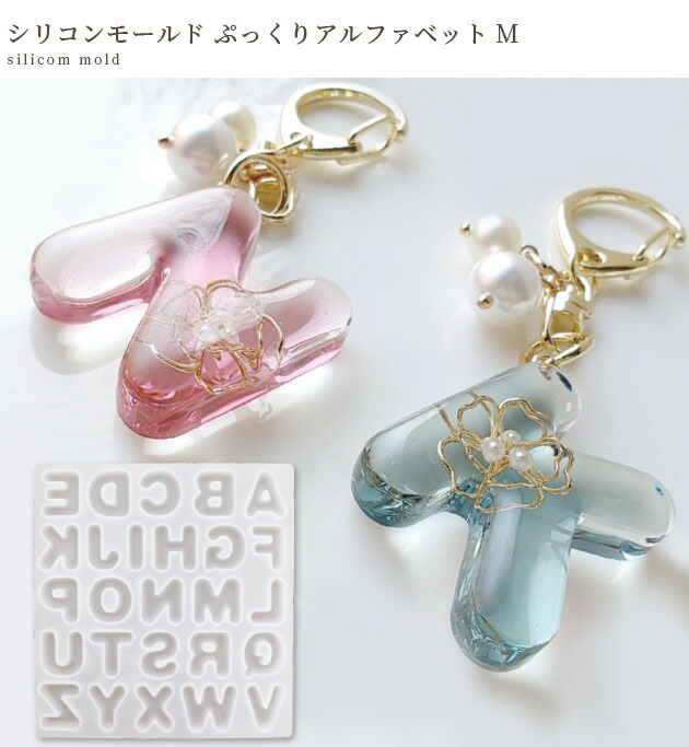 楽天市場】清原 シリコン 型 モールド ぷっくり アルファベット M