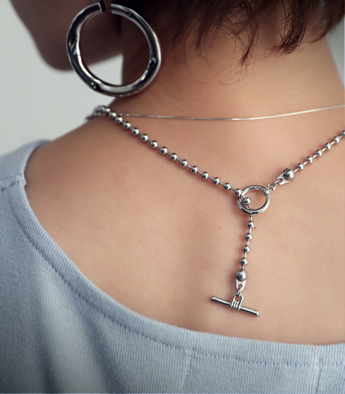 アクセ送料無料 ボールチェーンネックレス ネックレス レディース・再