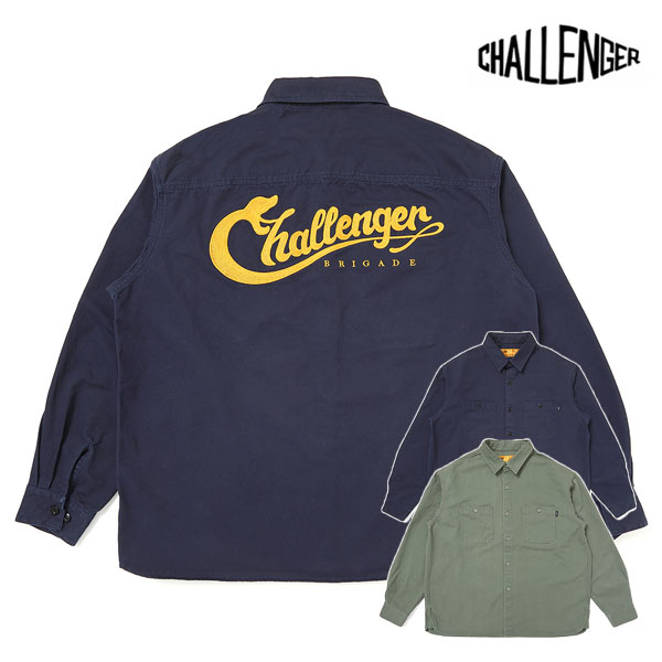 CHALLENGER チャレンジャー SNAKING LOGO WORK SHIRT