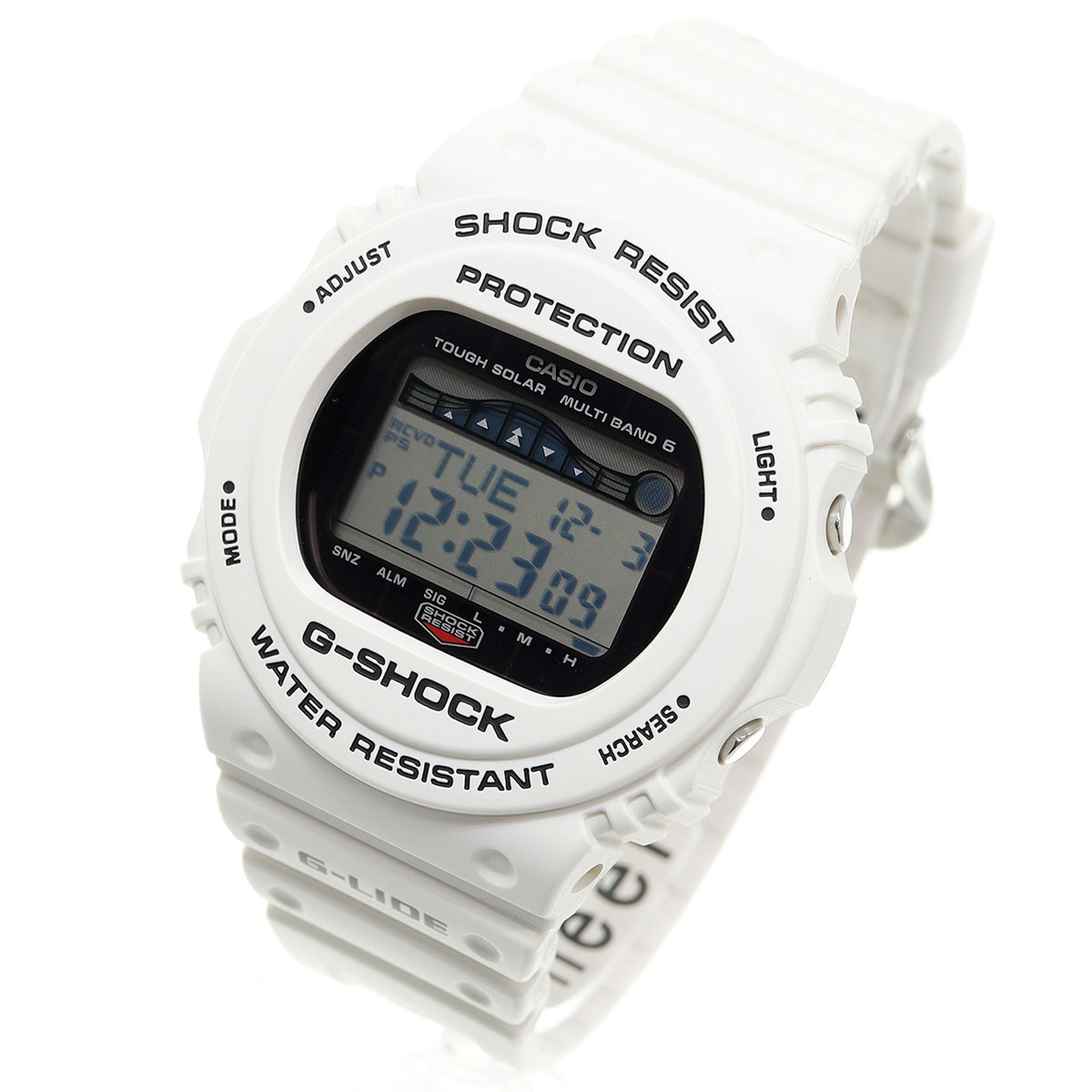 G-SHOCK 電波 ソーラー 電波時計 ホワイト 白 カシオ Gショック G-LIDE