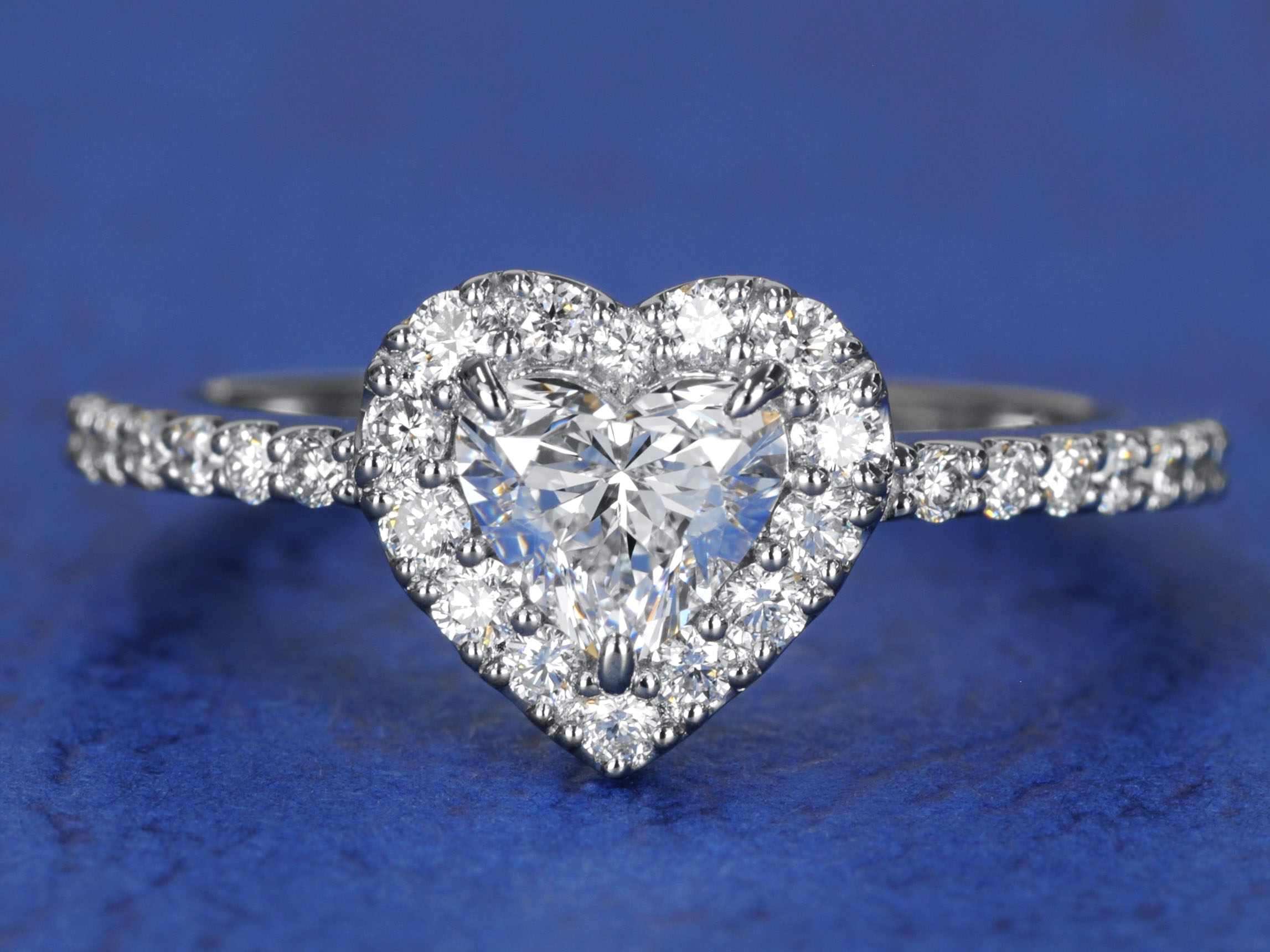 楽天市場】【美ハートシェイプリング】天然ダイヤモンド 0.50ct D