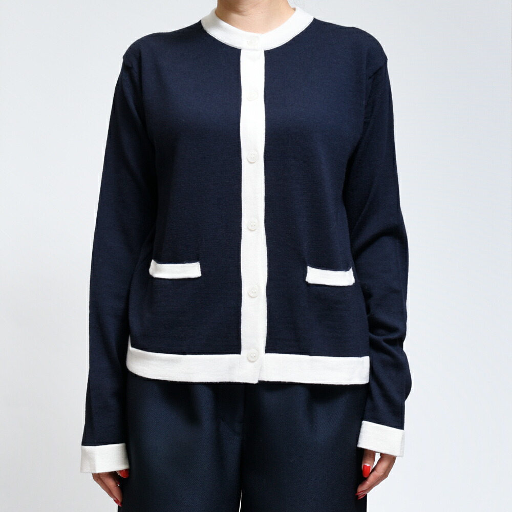 JOHN SMEDLEY(ジョンスメドレー)A4705 24Gウールバイカラーニット