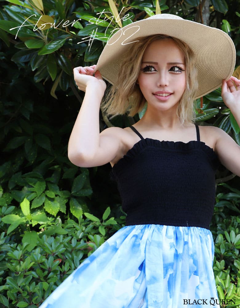 花柄マキシワンピース | レディースギャルファッション通販BLACKQUEEN