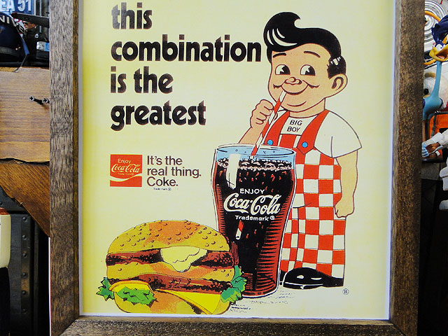 楽天市場】ポスターフレーム （ビッグボーイ/コカ・コーラ） ポスター