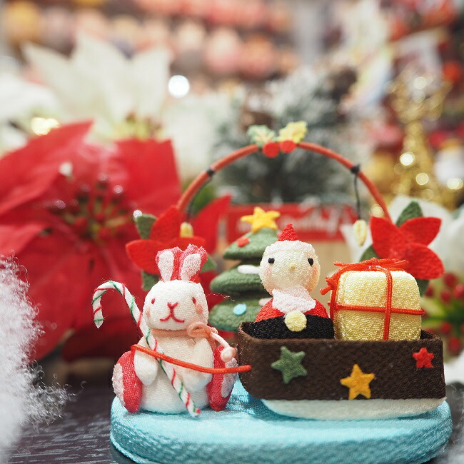 楽天市場】置物 クリスマス ちりめん 季節 飾り おしゃれ きれのはな