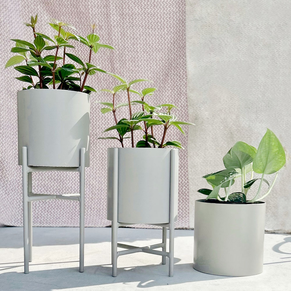 楽天市場】CLOVER(クローバー) アイアンプランターウィズスタンド Ф22