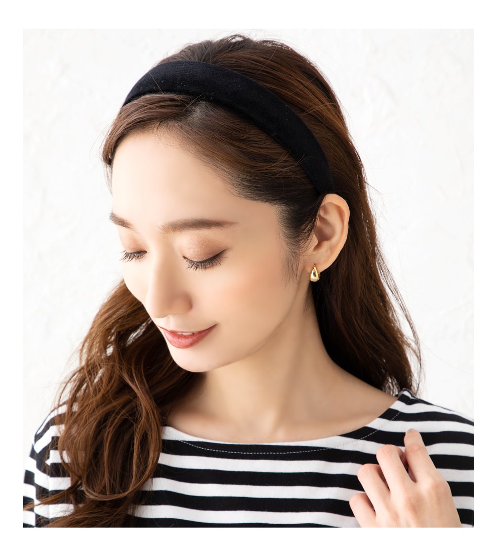 ゆうパケット】カチューシャ 大人 レディース 幅広 ベロア ベルベット