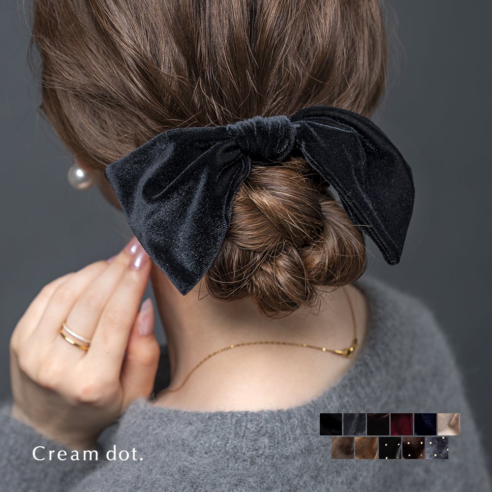 楽天市場】2点10%OFFクーポン配布中！シュシュ リボン ベロア