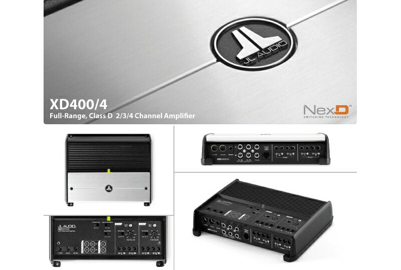 楽天市場】JL AUDIO XD400/4 NexD Ultra-High Speed Class D 75W×4ch