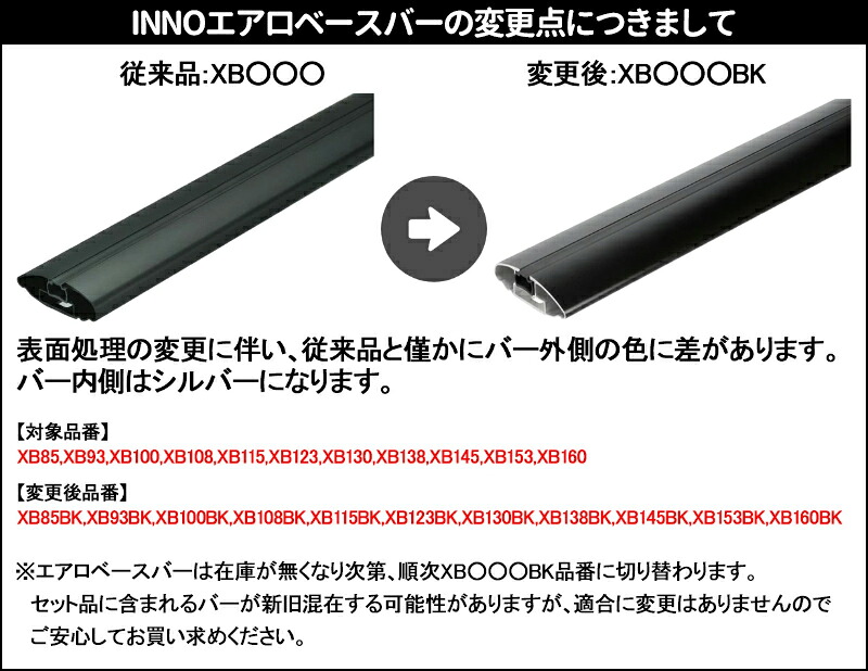 楽天市場】【当店全品P2倍以上！3/1 限定】INNO XB138BK エアロベース