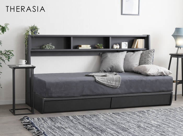 楽天市場】【送料無料】収納付きベッド ベッドフレーム S シングル