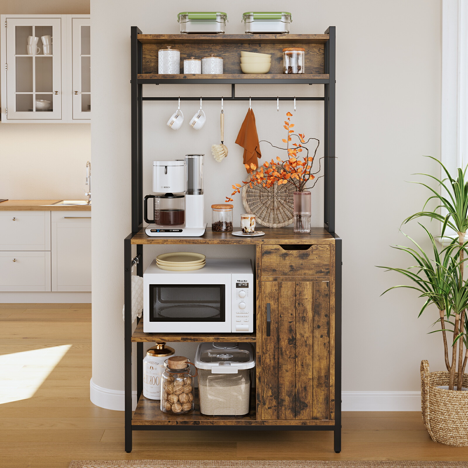 楽天市場】＼翌日発送！／キッチンラック 幅60cm コンセント付き