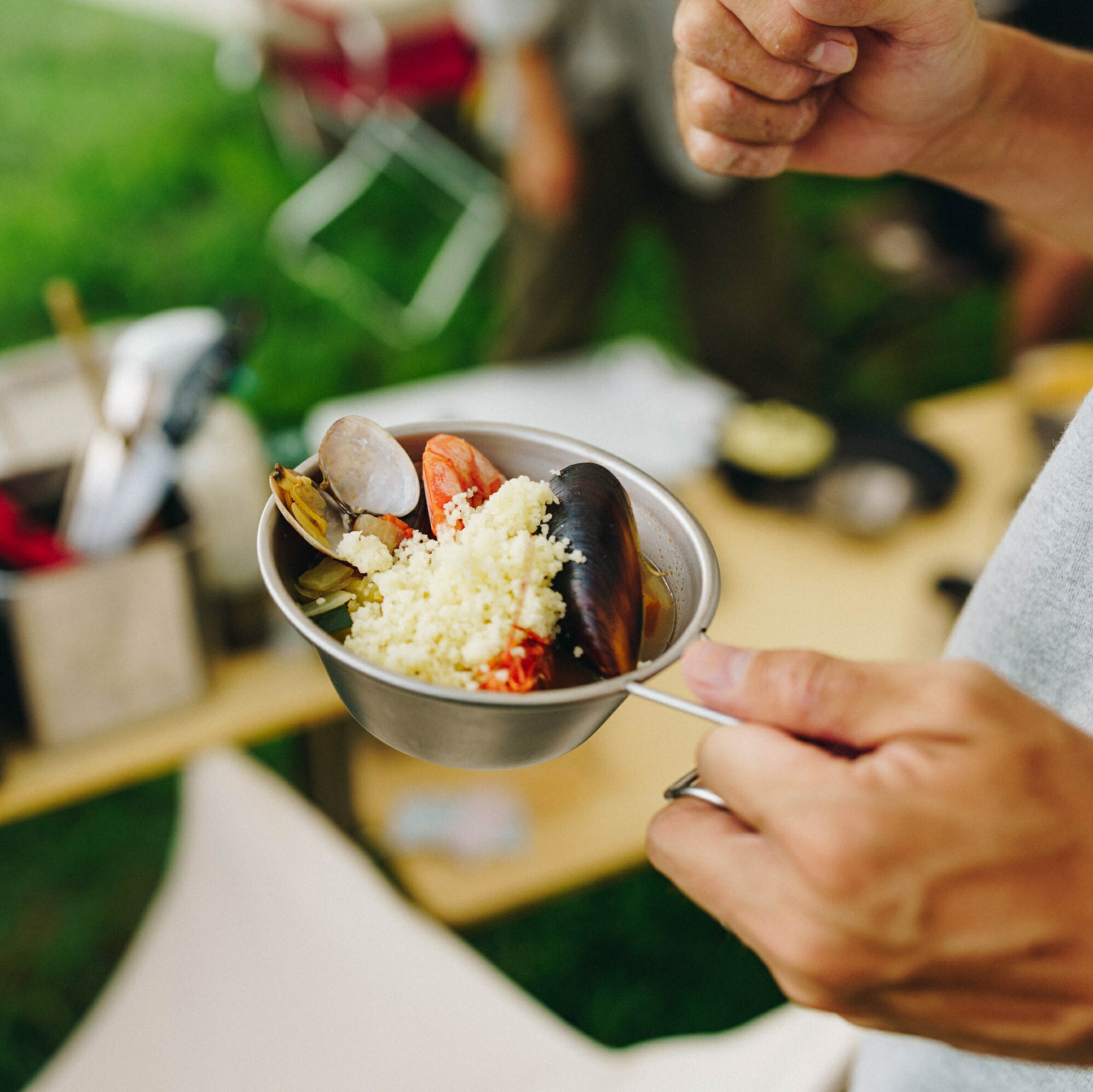 スノーピーク マイプレート＋ステンレスシェラカップ＋オゼンライト