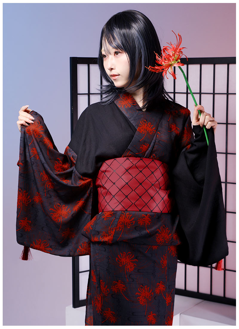 闇夜に舞う彼岸花浴衣 ｜ Favorite オリジナル 浴衣 2025
