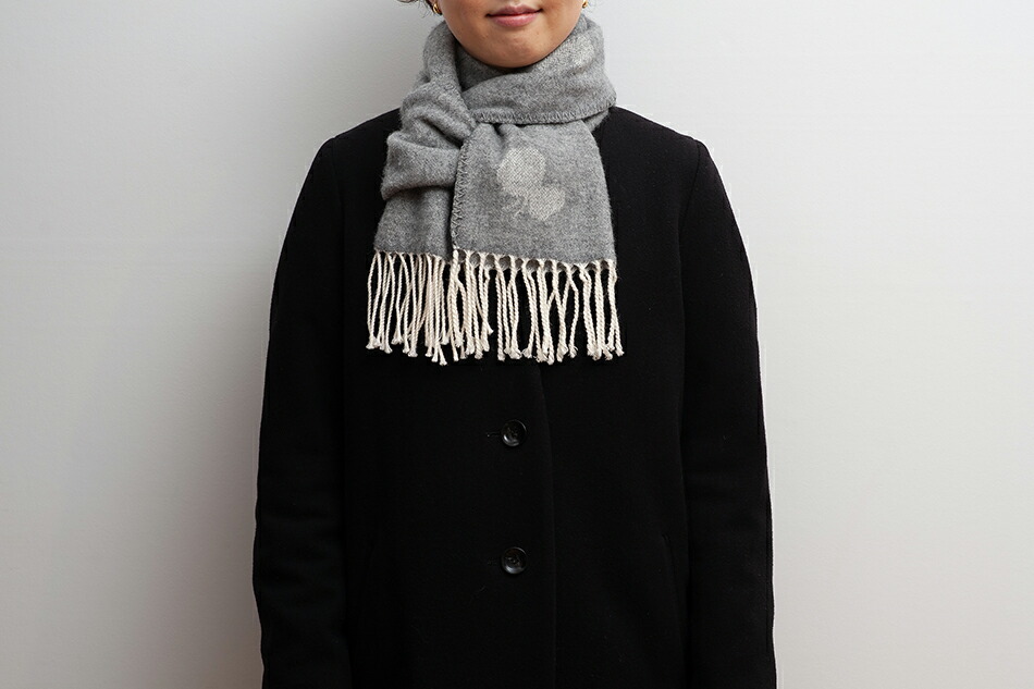 CHOUCHO カシミア混ウールロングマフラー（クリッパン×ミナ ペルホネン