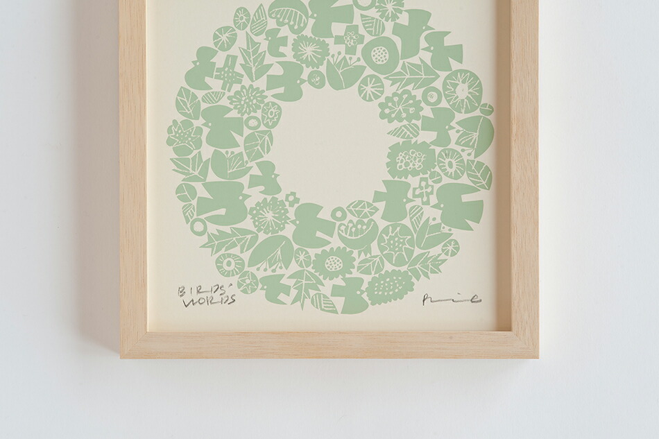 シルクスクリーン（バーズワーズ／BIRDS' WORDS） フリーデザイン