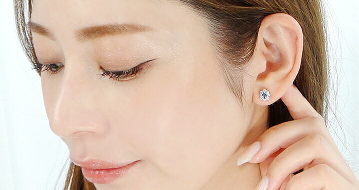 楽天市場】【限定2ペア】Pt900/K18YG アクアマリン & ダイヤモンド