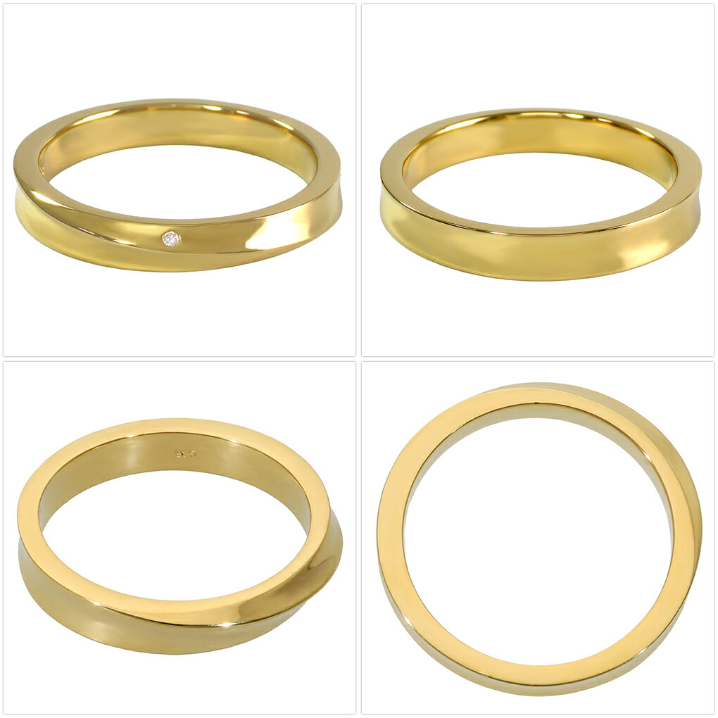 楽天市場】K23 ロイヤルゴールドプレーティング ダイヤモンド ツイスト